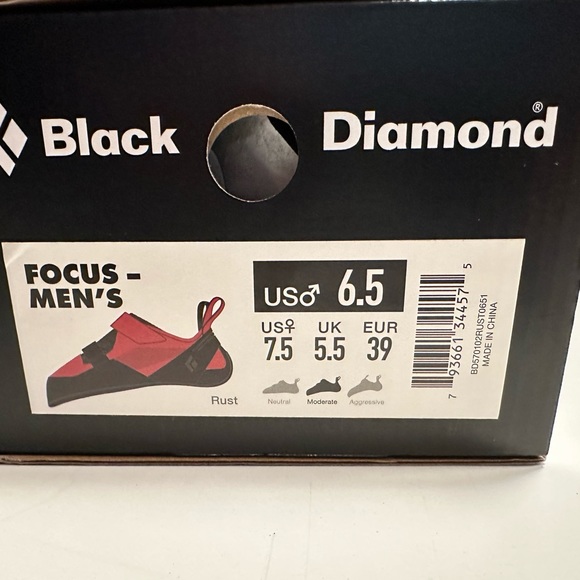 New Men’s 6.5 Climbing Shoes - Black Diamond Focus. - Picture 4 of 7
